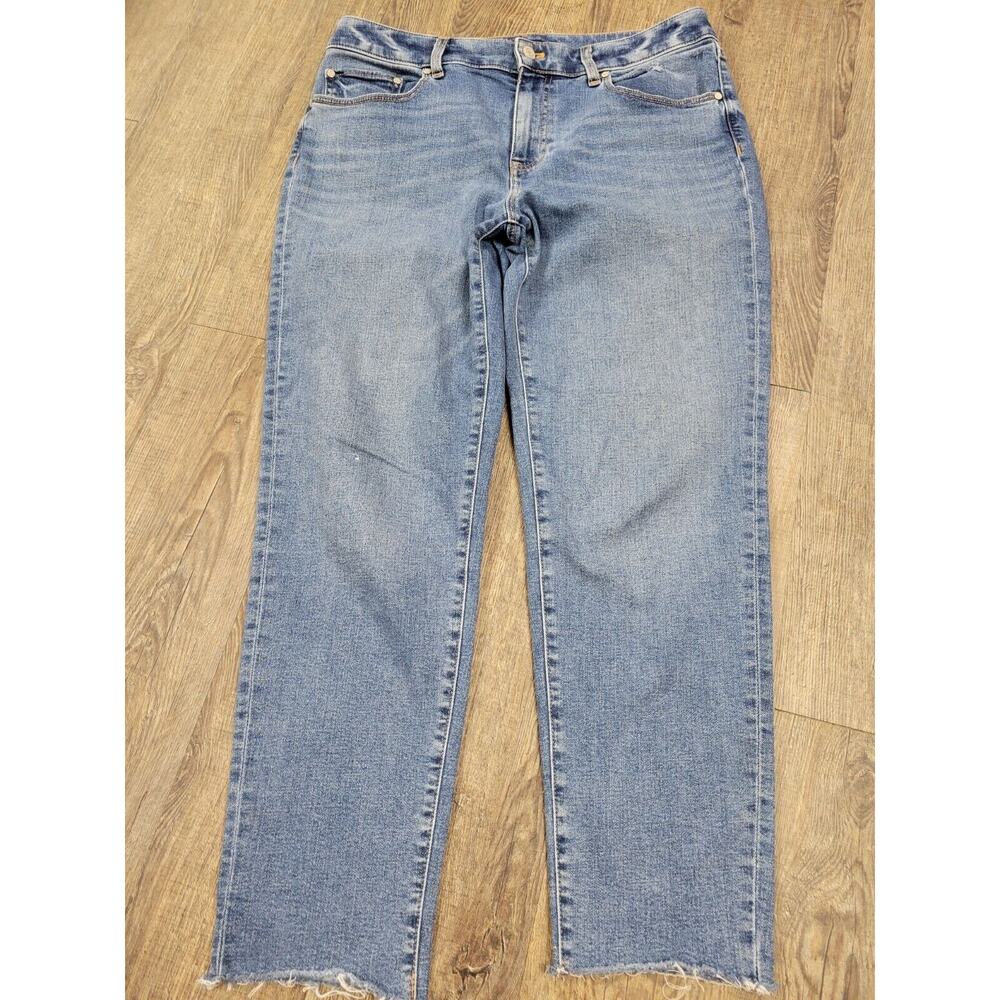 Talbots relaxed, fit raw hem jeans sz 8